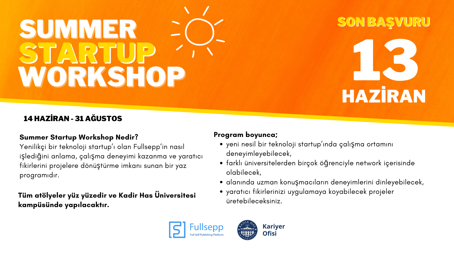 Summer Startup Workshop