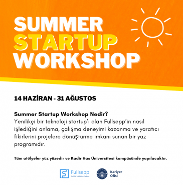 Summer Startup Workshop