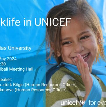 UNICEF kendi sistem işleyişleri ve staj/iş imkanları, süreçleri ve projeleri ile ilgili bilgilendirici bir seminere konuk oldular. 